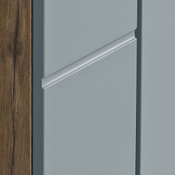 Акватон Шкаф подвесной Мишель 43 с 2 дверцами дуб рустикальный/фьорд – фотография-3